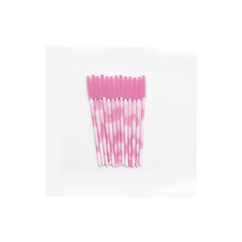 50Pcs Varita de Máscara de Silicona, Cepillos Desechables para Pestañas,