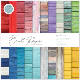 Craft Consortium Double-Sided Paper Pad 8 x 8 Inches 30/Pkg Beach Hat, 20 Designs