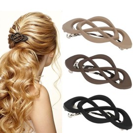 3 Pcs Vintage French Barrette Clips, Stylish Hair Accessories for Women & Girls (color 1)