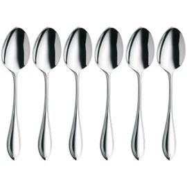 WMF Espresso Spoons Set of 6 Premiere Cromargan Protect Steel Extremely Scratch Resistant Polished