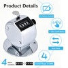 HilBeliFU 5Pcs Clicker Counter Set, 4 Digit Hand Counter Clicker
