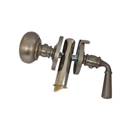 QCAA Solid Brass Storm Door Latch, Satin Nickel, Made in Taiwan, 1 Pack