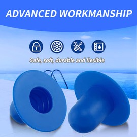 YAFIYGI Pool Strainer Plug Replacement - 4 Pcs Set for Above Ground Pools - Cap, Outlet, and Drain Plugs for Winter, Skimmer, Filter - Water Stopper and Jet Replacement Parts