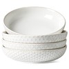LE TAUCI Pasta Bowls 42oz, Large Salad Bowl, Ceramic Embossment