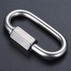 Mgoodoo 316 Stainless Steel Ring Catch, Quick Link, O-Shaped Carabiner,