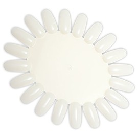 Presentation Display / Colour Wheel / Tip Rondelle with 20 Tips Natural (Very Stable) Round Oval for Displaying Nail Polish, UV Gel, Airbrush, One-Stroke, Nail Art