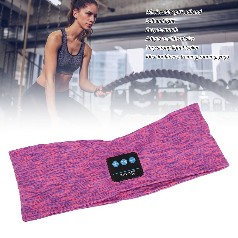 Wireless Sleep Headband Adjustable Musical Soft Sleeping Headphone for Running