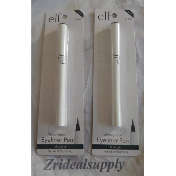 ELF e.l.f. Eyeliner Pen Waterproof Midnight SEALED PACK 0F 2