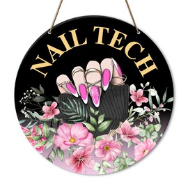 Nail Tech Gifts, Christmas Birthday Gifts for Nail Tech Lovers, Nail Artist Technician Manicurist Gifts for Women Girls Nail Salon, Nail Tech Decorations, Beauty Room Nail Salon Wall Decor, Nail Tech