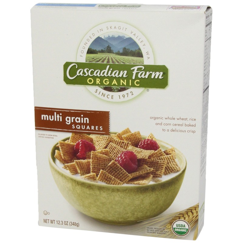 Cascadian Farm Organic Multi Grain Squares Cereal 12.3 oz