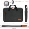ESTARER Laptop Bag 15.6-17.3 Inch Water Resistant Canvas Computer Bag