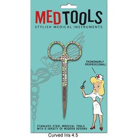 4½" Iris Scissors, Curved with Fun Design