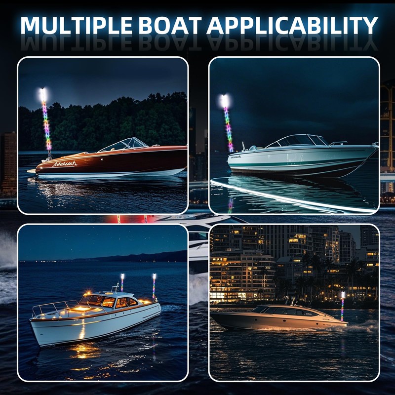 Tavaray 4FT Boat Navigation Lights, Nav Lights for Boats with