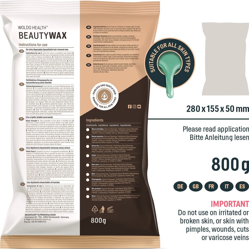 Wax Beads for Hair Removal with Aloe Vera 800 g