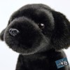 Labrador Cuddly Toy Dog Sitting Black - Plush Toy Peppy