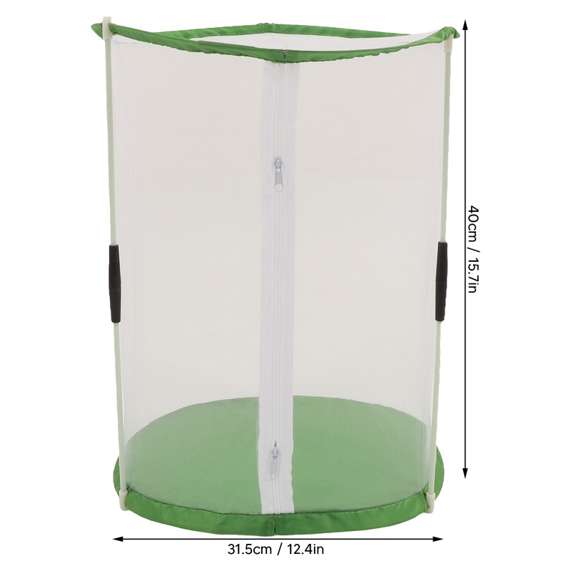 Cylindrical Butterfly and Insect Observation Cage Transparent Mesh Habitat Cage