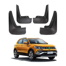 YEE PIN T Cross Mud Flaps Mudguard for V W T Cross 2018-2021 2022 2023 Accessories Splash Guard Front Rear Protection Mudguard with Mounting Screws (Pack of 4)