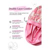 Vettres Double Layer Satin Bonnet for Sleeping with Detachable Eye
