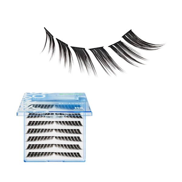 Broadway Lash Clusters, 112 pcs Mapped Trendy False Eyelashes, Customizable