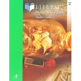 Alpha Omega Lifepac History & Geography Teacher's Guide, Grade 10 NEW!