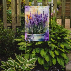 Caroline's Treasures Lavender in Watercolor Garden Flag Mailbox Flag Decorative Yard Flag Banner Outside Patio Artwork Yard Flower Beds, Garden Size, Multicolor