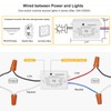 Suraielec 3 Way Wireless Light Switch, No Wiring, No WiFi,