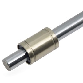 ReliaBot 4PCs LM12UU Linear Ball Bearing Nickel Plated 12mm x 21mm x 30mm for 12mm Linear Motion Shaft Rod for 3D Printer and CNC Machine