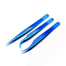 [Bora Medicos] Vitus Blue Tweezers MCS Type Vitus Tweezer VETUS Eyelash Tweezers Tweezers MCS-15 / [보라메디코스] 비투스 블루 핀셋 MCS 타입 비투스 트위져 VETUS 속눈썹 족집게 핀셋 MCS-15