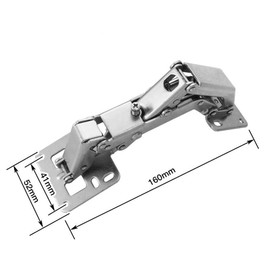 4Pcs 170 Degree Hinges，Soft Close Cabinet Door Hinges,Corner Cabinet Hinges Concealed Hydraulic Adjustable Cabinet Door Damper, No Slot Required - Easy Installation