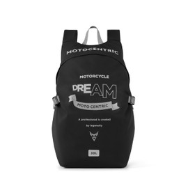 Waterproof Motorcycle Backpack, 30L Helmet Bag with Laptop Pocket, Gray