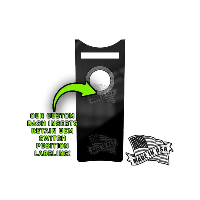 TrickToppers Custom Graphic Gloss Black Fuel Tank Dash Panel Instrument