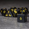Sage's Treasures - Obsidian Gloss Finish Polyhedral Dice Set Dungeons
