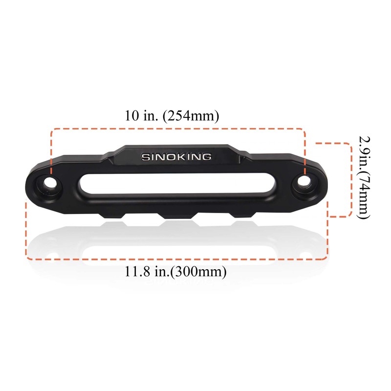 Sinoking 10ï¼â€š Winch Aluminum Hawse Fairlead for 8000-15000 LBS Synthetic