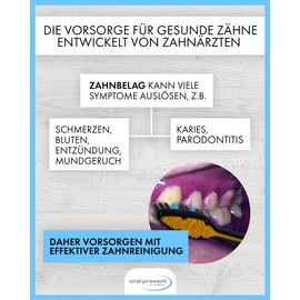 Oral Prevent Plaque Colouring Tablets - Tooth Colouring Tablets for Children/Adults - Chewable Tablets - Colouring Tooth Plaque - Erythrosin Free - Pack of 40