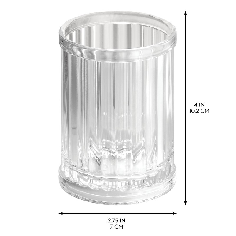 iDesign 13170 Alston Acrylic Tumbler for Bathroom Vanities - Clear