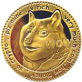 Fa. Wessel Dogecoin Collectible Coin Coin Crypto Crypto Gold Plated