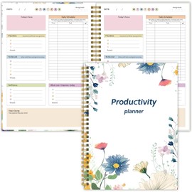 ADHD Daily Planner for Adults Men and Women - Productivity Undated Daily ADHD Planner for Neurodivergent,Organization, Task Management, Focused Journal with Hard Cover & Colorful Sheets Inside, B5