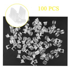 100Pcs Neon Fixing Buckle Upgraded - LED Stand LED Light Bar LED Neon Rope Light RGB LED Strip Clips Light Strip Mounting Bracket Lamp Strip Clips 5x12mm Strip Light Clips with 100 Screws