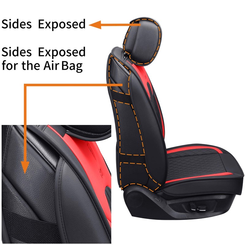 Aierxuan Front Car Seat Covers Women Leather Waterproof Universal for