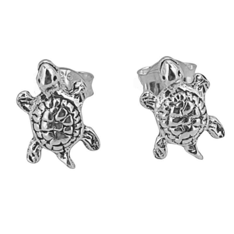 Turtle Stud Earrings 925 Sterling Silver – # 54