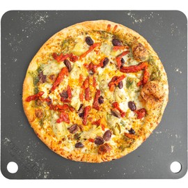 Nerd Chef NerdChef Steel Stone - High Performance Pizza Baking | Made in USA (14.5" x 16") - (.375" Thick - Pro)