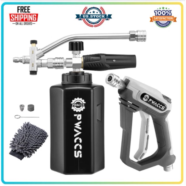 PWACCS Foam Gun Kit, Dual Connector, 4000 PSI, 1.5L, M22