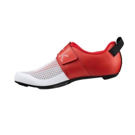 Fizik Men's Transiro Hydra Triathlon-Biking-Shoes, White/Metallic Red, 9.5-10