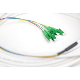 DIGITUS FTTH Drop Cable - Singlemode - OS2-4 Fibres - 4 LC/APC Connector - Bend-Optimised G.657A2 - LSZH - 30 m Cable Length - Fibre Optic Cable