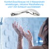 Shower Head Chrome with Stainless Steel Hose and Wall Mount