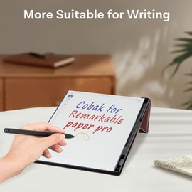 CoBak Case for Remarkable Paper Pro-with Pen Holder, Nib Storage, Ergonomic Design for Enhanced Writing Comfort - The Perfect Choice for Remarkable Paper Pro Case with Pen Holded (Rosegold)
