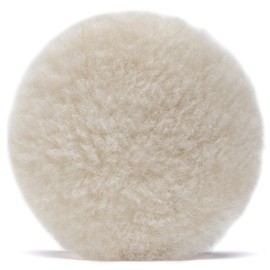 Hofbrucker Polishing pad set made of lambskin as polishing attachment, 4 polishing discs, round, 80 mm, with Velcro