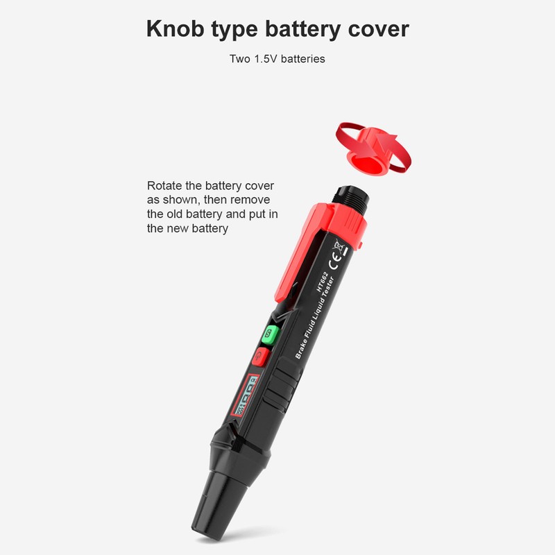 Brake Fluid Liquid Tester Pen Oil Moisture Detector Vehicle Automotive