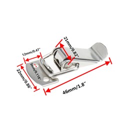 Rannb Toggle Latch Mini Size Stainless Steel Latch Catches Clamp for Toolbox, Cases, Chests - Pack of 10