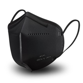 YUAKOU KN95 Protective Face Masks 50pcs, Breathable Comfortable, Disposable Individually Wrapped,5-Ply Protection KN95 Adults Mask Black